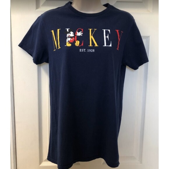 Disney Mickey Mouse Women's Blue Graphic T-Shirt Size Small - Picture 4 of 6